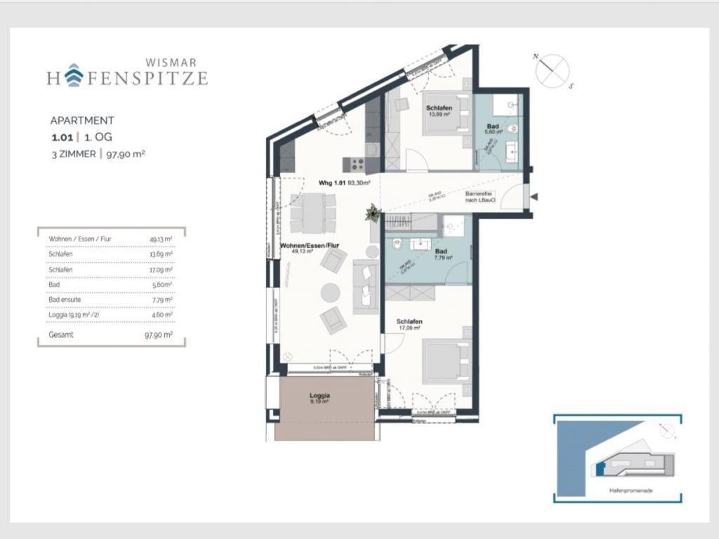 Hafenspitze App 01 Apartment Wismar Ngoại thất bức ảnh